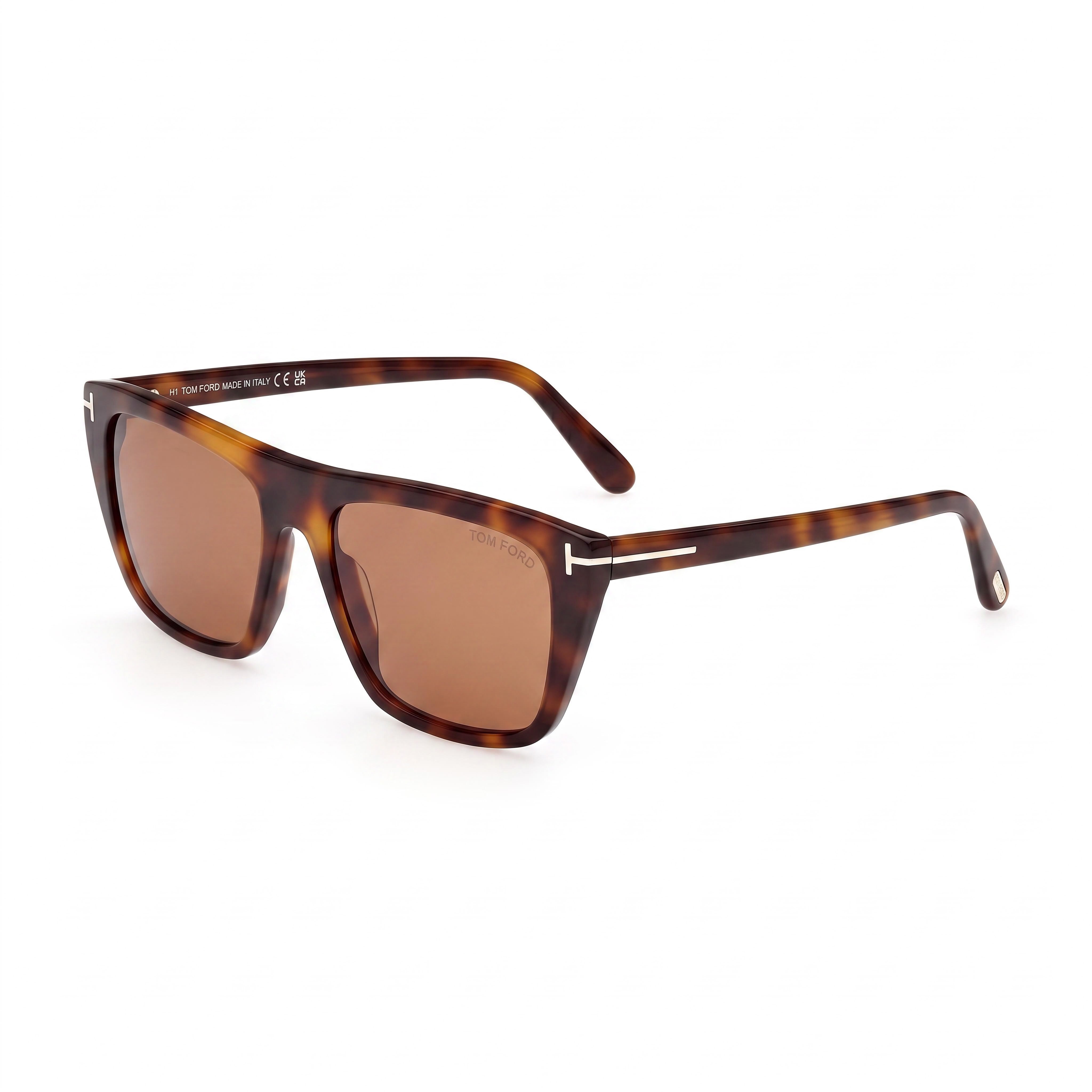 Tom Ford Classic Blonde Havana Rectangle Sunglasses Unisex, 56mm, Photo 1