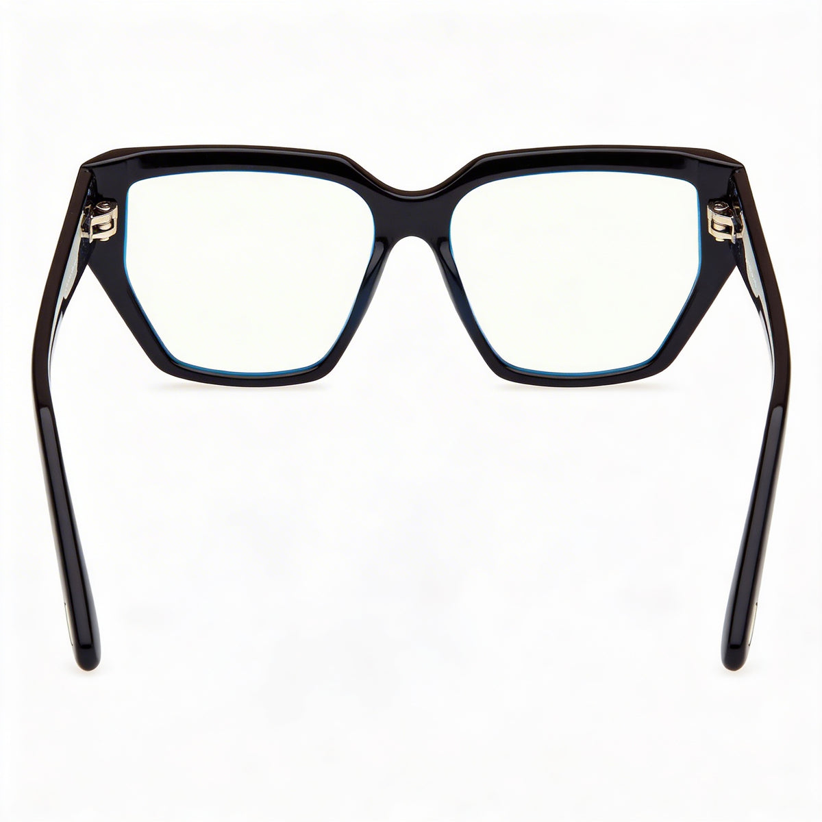 Tom Ford FT 5951-B Gafas Rectangulares Unisex Negro Brillante, Acetato, Photo 3