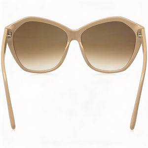 Tom Ford FT0317 Cat Eye Sunglasses Women — side view, Non-Polarized Pink Mirror lens