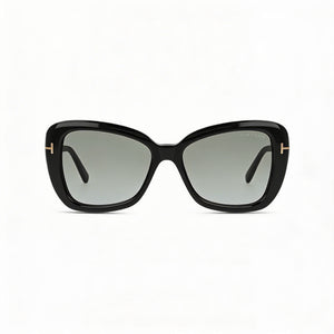 Tom Ford FT1008 Rectangle Sunglasses for Women — front view, Polycarbonate frame
