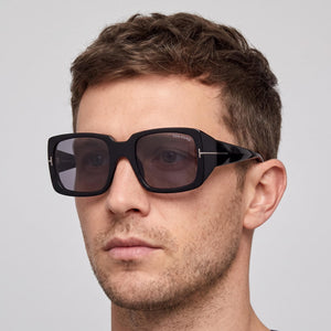 Tom Ford FT1035-N Square Sunglasses Unisex — interior view, Non-Polarized lens detail