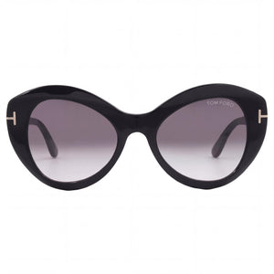 Tom Ford FT1084 Butterfly Sunglasses for Women — front view, Plastic frame