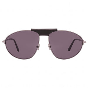 Tom Ford FT1095 Aviator Sunglasses for Men — front view, Metal frame