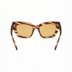 Tom Ford FT1190 Rectangle Sunglasses Unisex — side view, Polarized Yellow lens
