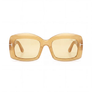 Tom Ford FT1218_5339E Rectangle Sunglasses for Women — front view, Acetate frame