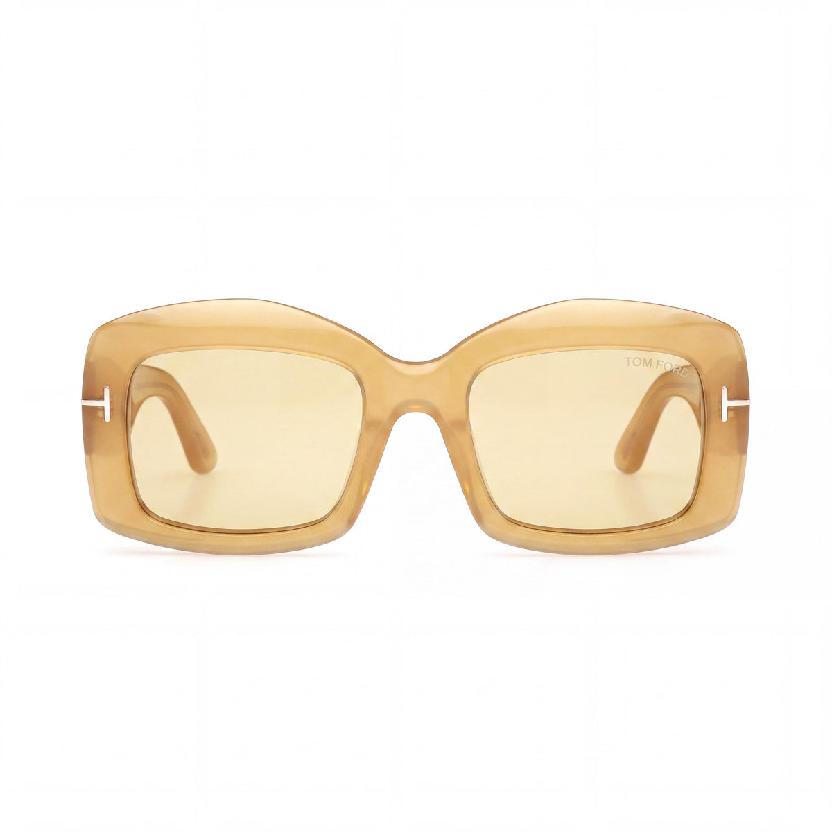 Tom Ford FT1218_5339E Yellow Rectangle Sunglasses for Women, 21mm, Photo 2