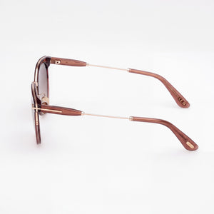 Tom Ford Ft1244-k Round Sunglasses Unisex — side view, Non-Polarized Multicolor lens