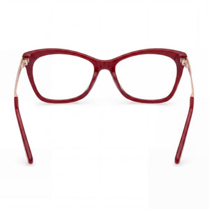 Tom Ford Ft5353 Cat Eye Eyeglasses Men — side view, Gold Acetate temples