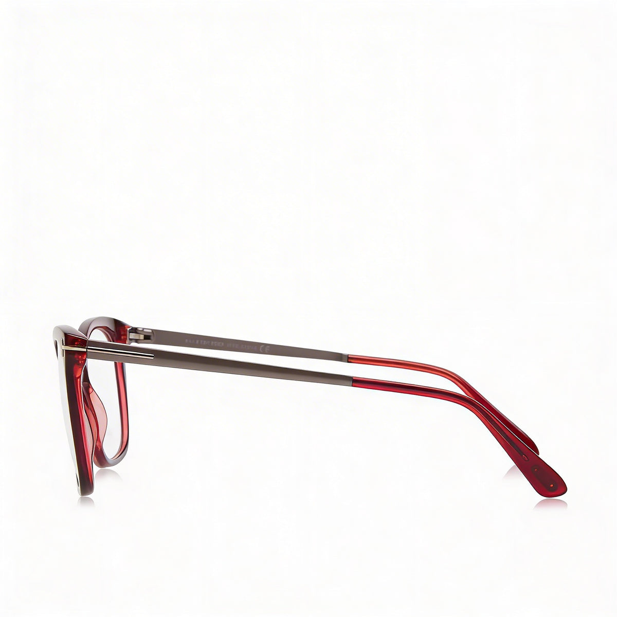 Gafas graduadas rectangulares rojas Tom Ford Ft5353 para mujer, 54 mm, Photo 3