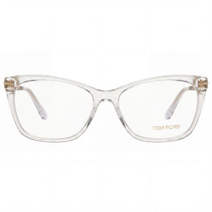 Tom Ford FT5353 Rectangle Eyeglasses Unisex — front view, Plastic frame