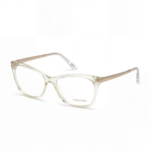 Tom Ford FT5353 Transparent Rectangle Eyeglasses Unisex, Plastic frame