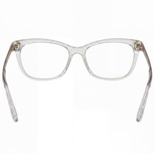 Tom Ford FT5353 Rectangle Eyeglasses Unisex — interior view, Clear demo lenses