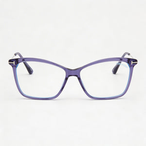 Tom Ford Ft5687-b Cat Eye Eyeglasses for Women — front view, Acetate