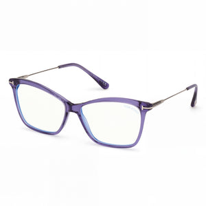 Tom Ford Ft5687-b Violet Rectangle Eyeglasses for Women, Acetate frame