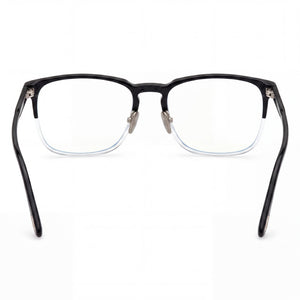 Tom Ford FT5699-B Rectangle Eyeglasses for Men — interior view, Plastic frame detail