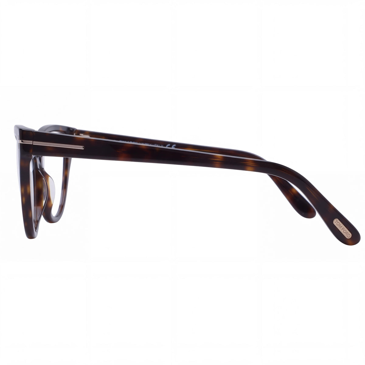 Gafas graduadas Tom Ford FT5729-B 052 para mujer, forma de ojo de gato, con filtro de luz azul, lentes transparentes, montura de acetato color habana, 56, Photo 3
