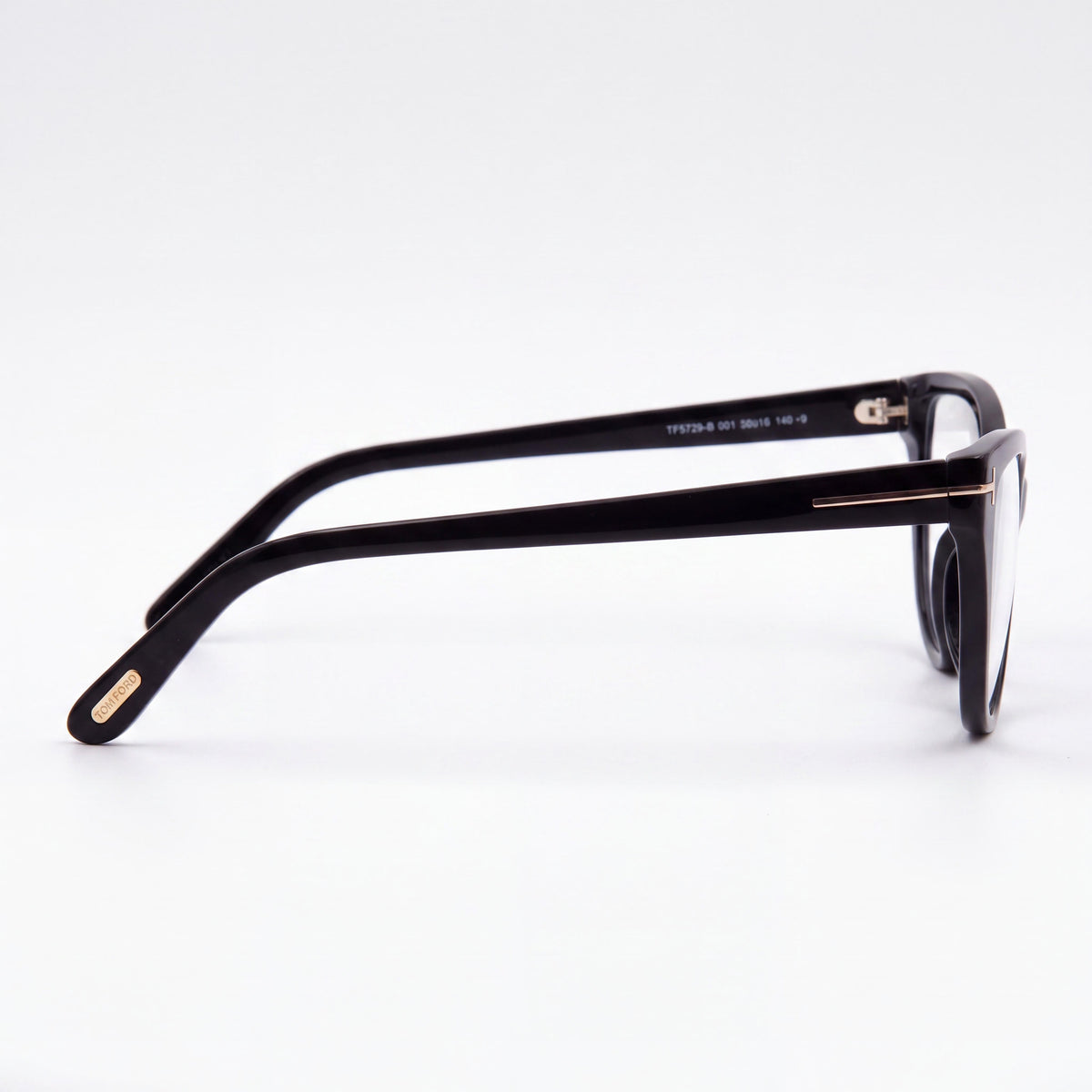 Gafas para mujer Tom Ford FT5729-B de ojo de gato, color negro brillante, 56 mm, Photo 3