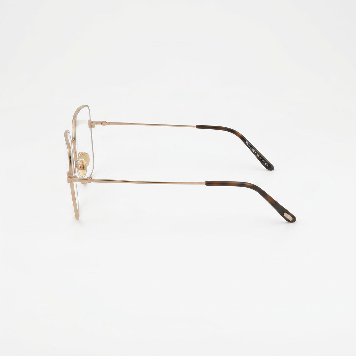 Gafas graduadas cuadradas para mujer Tom Ford FT5739-B en oro rosa brillante, Photo 2