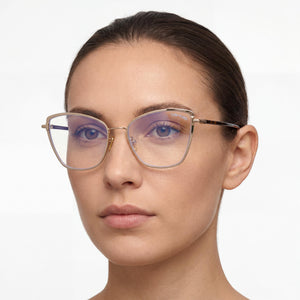 Tom Ford Ft5740-b Gold Eyeglasses Women — lifestyle wear, museum and gallery days