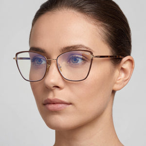 Tom Ford FT5740-B Havana Eyeglasses Women — lifestyle wear, reading and close-up tasks