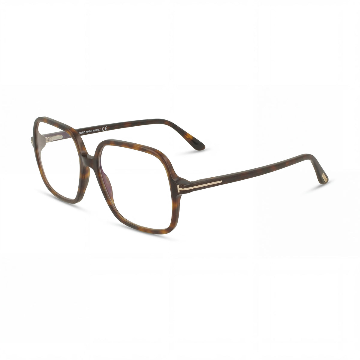 Tom Ford FT5764-B Dark Havana Square Eyeglasses for Women, 56mm, Photo 1