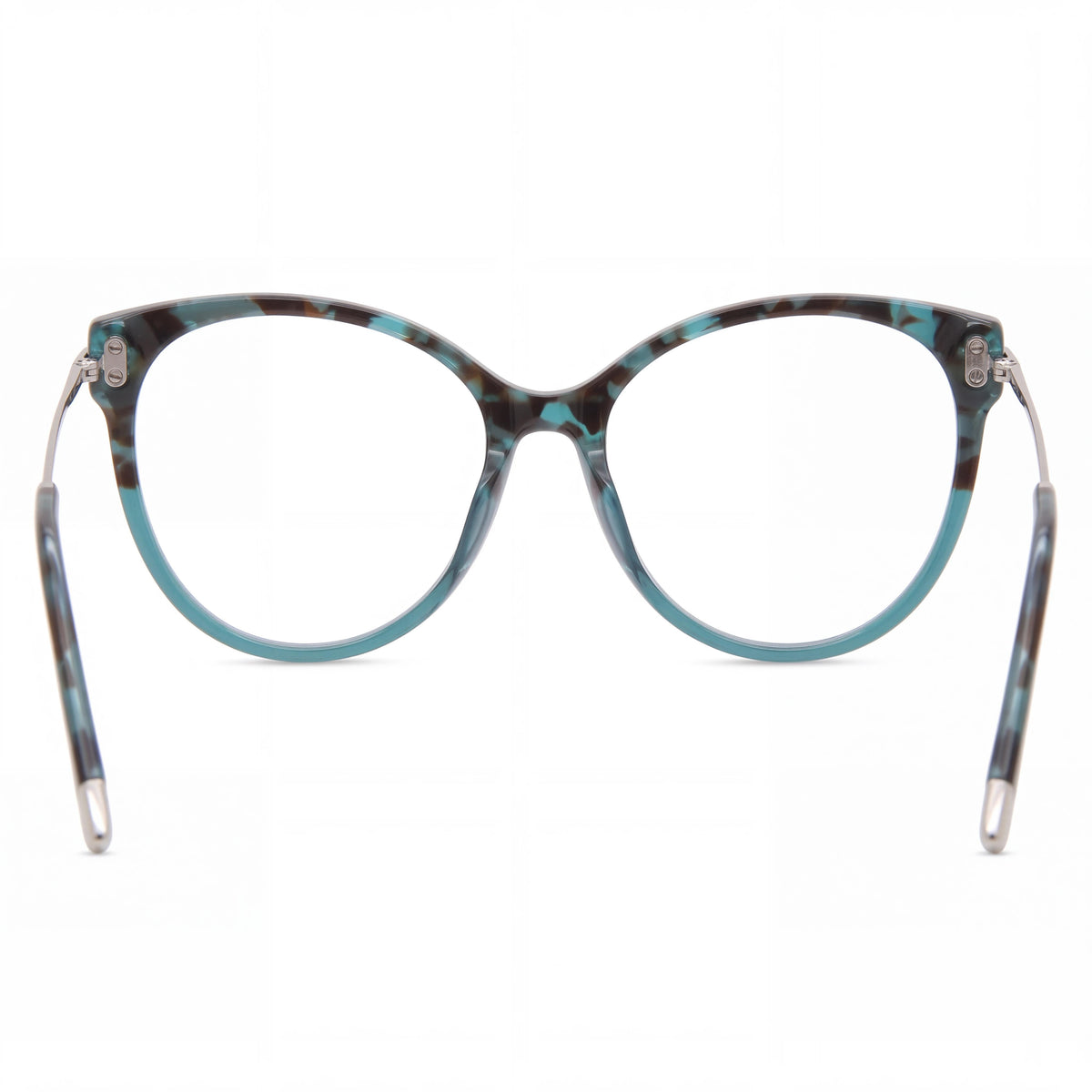 Gafas para mujer Tom Ford FT5770-B Teal Havana ojo de gato, 54 mm, Photo 3
