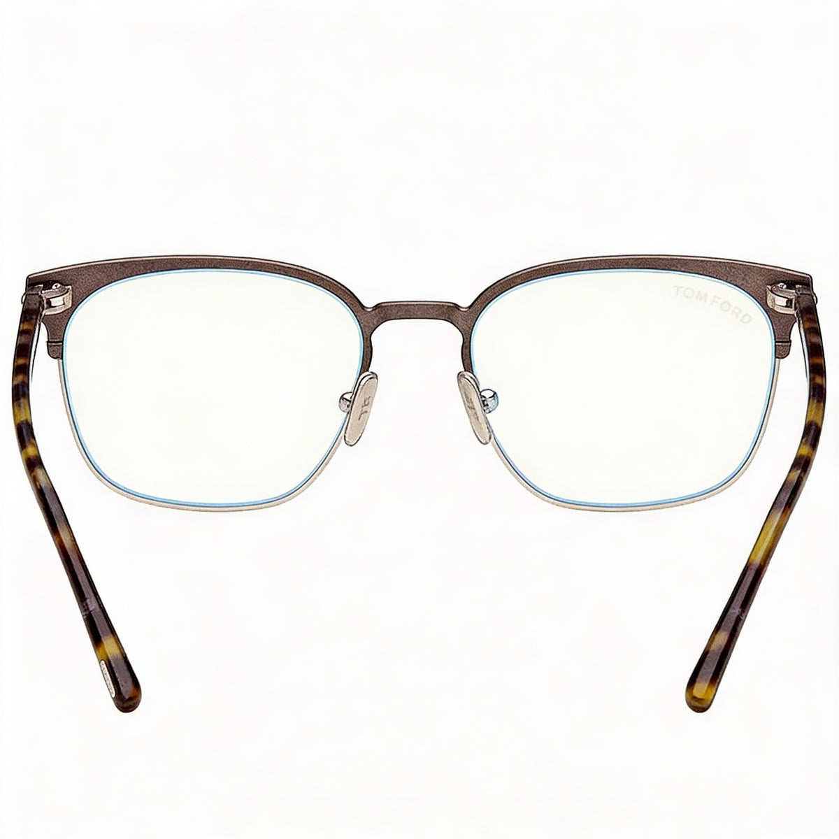 Tom Ford Ft5799-b Havana Square Eyeglasses Unisex, Metal 53mm, Photo 2