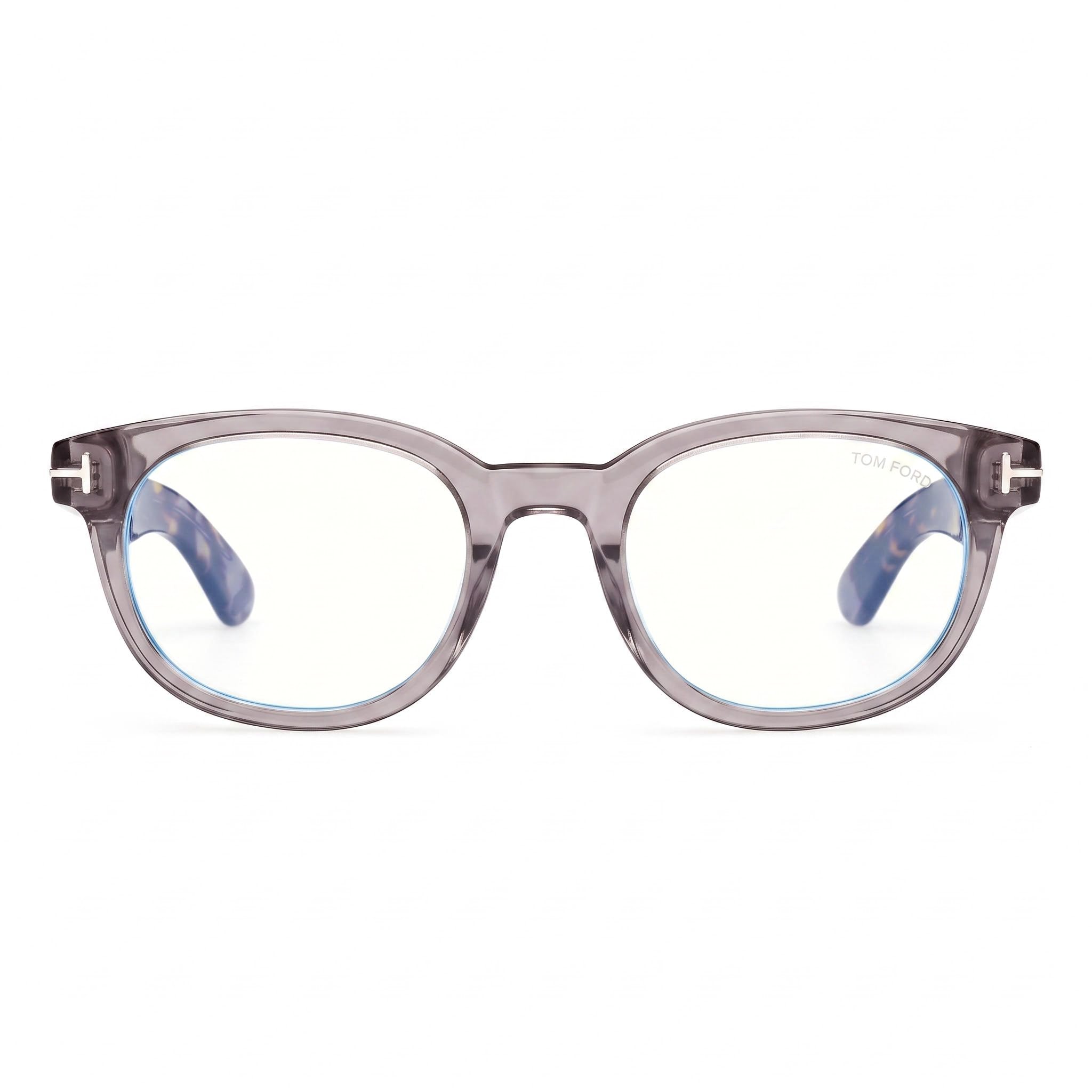 Gafas unisex cuadradas de plástico Tom Ford FT5807-B grises de 50 mm, Photo 2