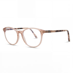 Tom Ford FT5810-B Beige Oval Eyeglasses for Women, Plastic frame