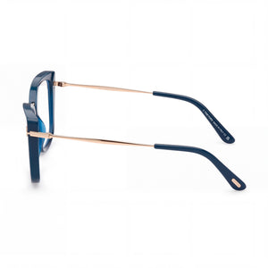 Tom Ford FT5816-B Cat Eye Eyeglasses Unisex — front view, Injected Plastic