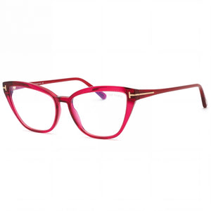 Tom Ford FT5825-B Red Cat Eye Eyeglasses for Men, Plastic frame