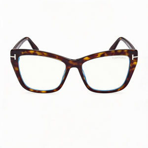 Tom Ford FT5826-B Cat Eye Eyeglasses for Women — front view, Plastic