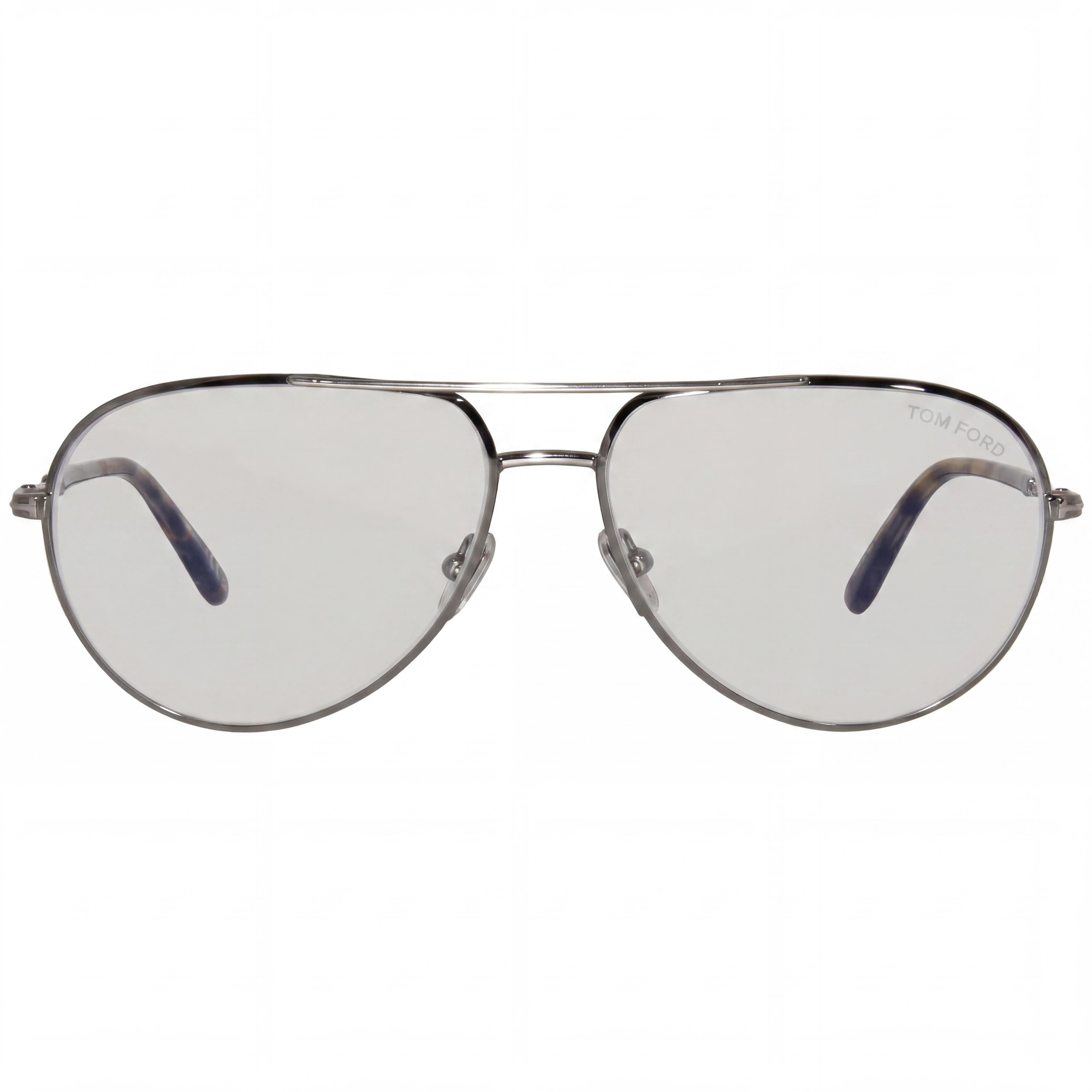 Tom Ford FT5829-B Dark Gunmetal Aviator Eyeglasses for Men, Metal 57mm, Photo 2