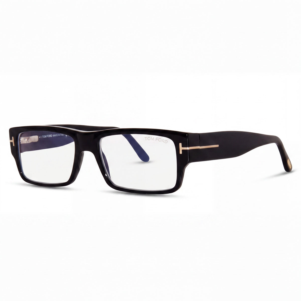 Gafas graduadas unisex Tom Ford FT5835-B rectangulares negro brillante, 54 mm, Photo 1