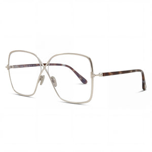 Tom Ford Ft5841-b Havana Butterfly Eyeglasses for Women, Metal frame