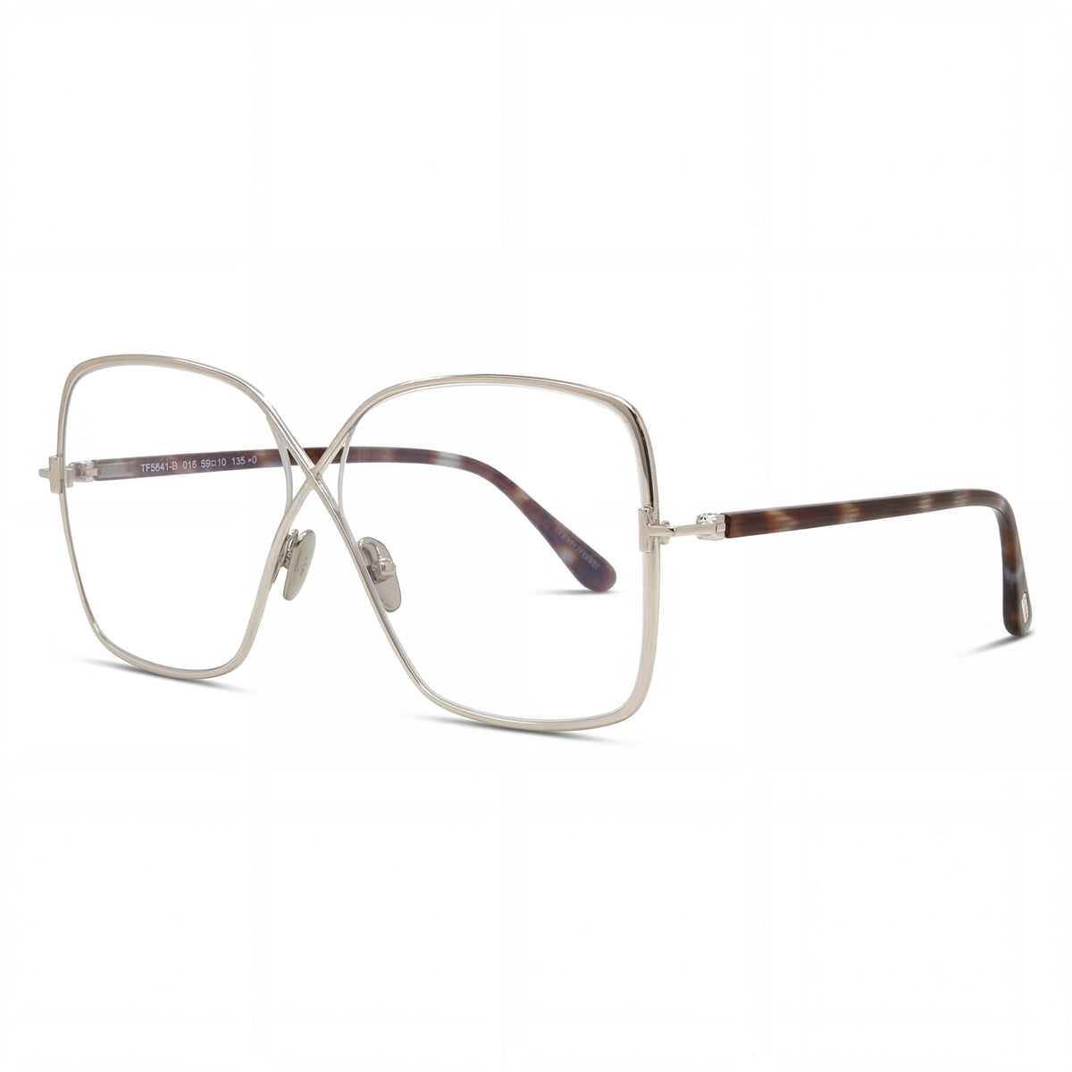 Tom Ford Ft5841-b Shiny Palladium Butterfly Eyeglasses for Women, 59mm, Photo 1
