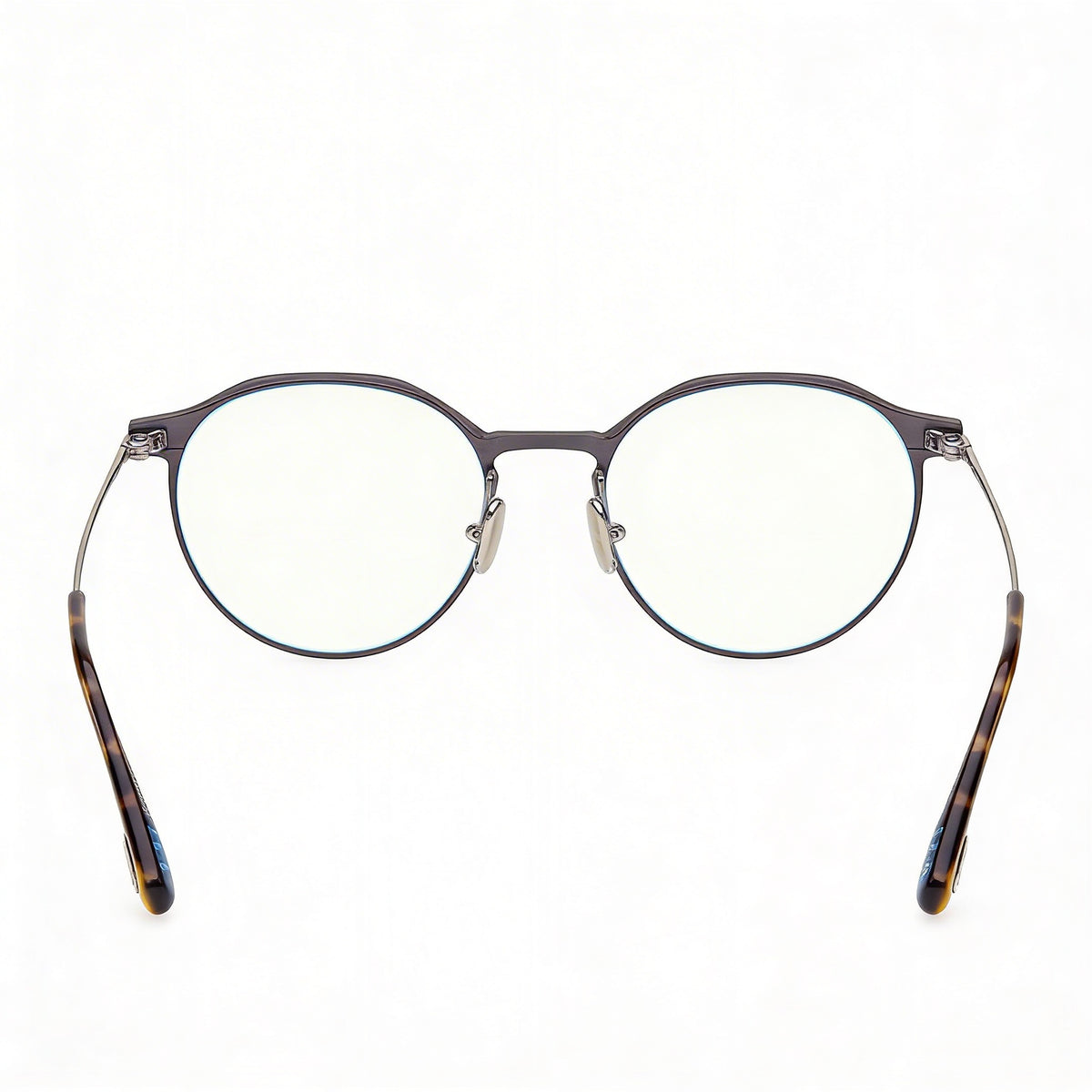 Tom Ford Ft5866-b Silver Round Eyeglasses for Men, Magnesium 52mm, Photo 2