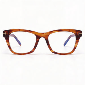 Tom Ford Ft5886-b Rectangle Eyeglasses Unisex — front view, Acetate