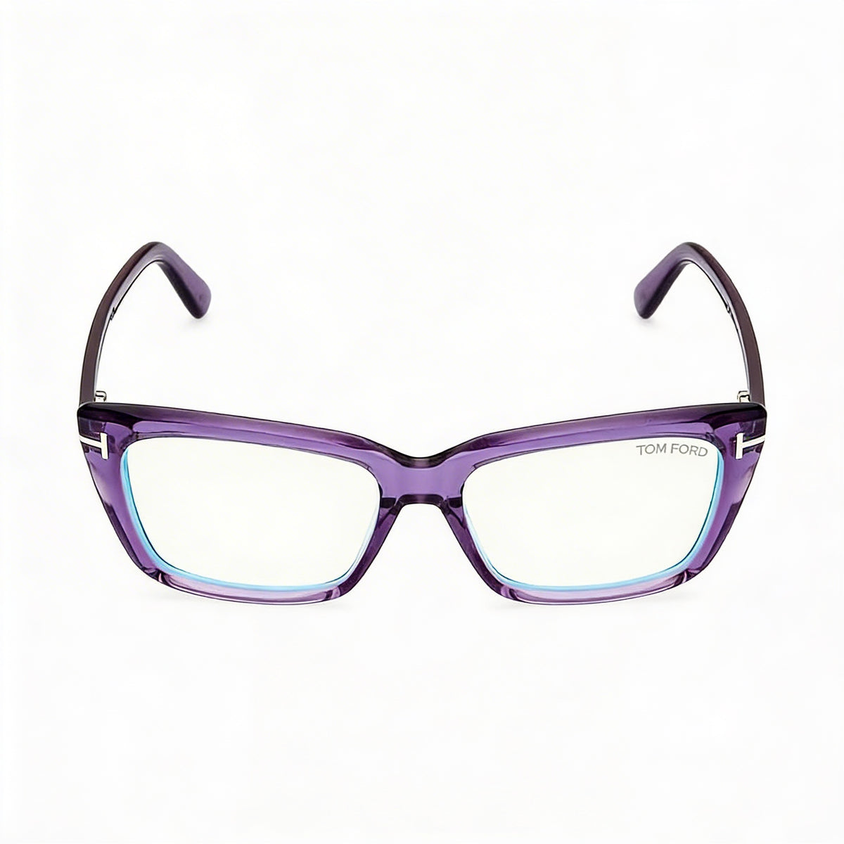 Tom Ford FT5894-B Violet Rectangle Eyeglasses for Women, 54mm, Photo 2