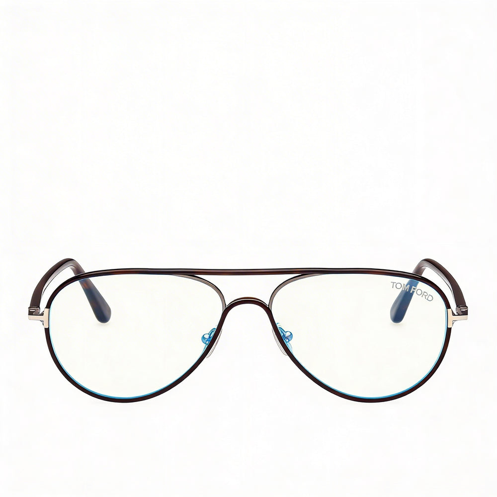 Tom Ford FT5897-B Aviator Eyeglasses for Men — front view, Metal