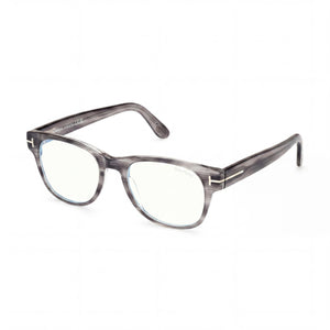 Tom Ford FT5898-B Gray Square Eyeglasses for Men, Plastic frame
