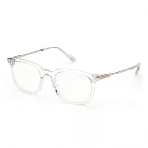 Tom Ford FT5904-B Transparent Square Eyeglasses for Men, Blue Filter Plastic frame