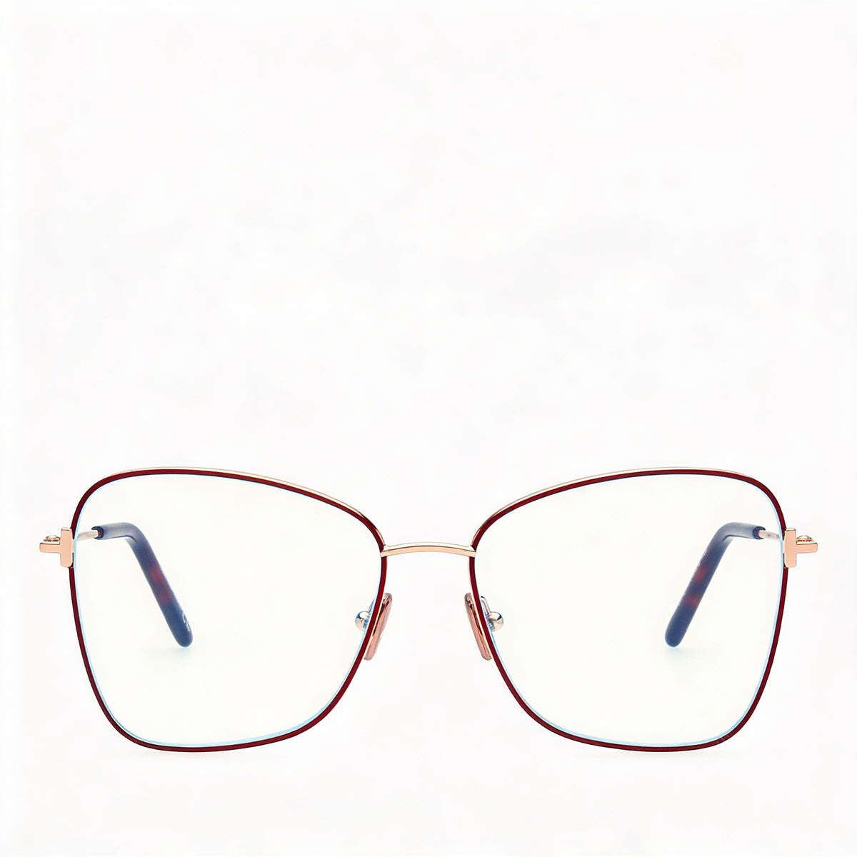 Tom Ford Ft5906-b Bordeaux Butterfly Eyeglasses for Women, Metal, Photo 2