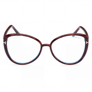 Tom Ford FT5907-B Butterfly Eyeglasses for Women — front view, Plastic