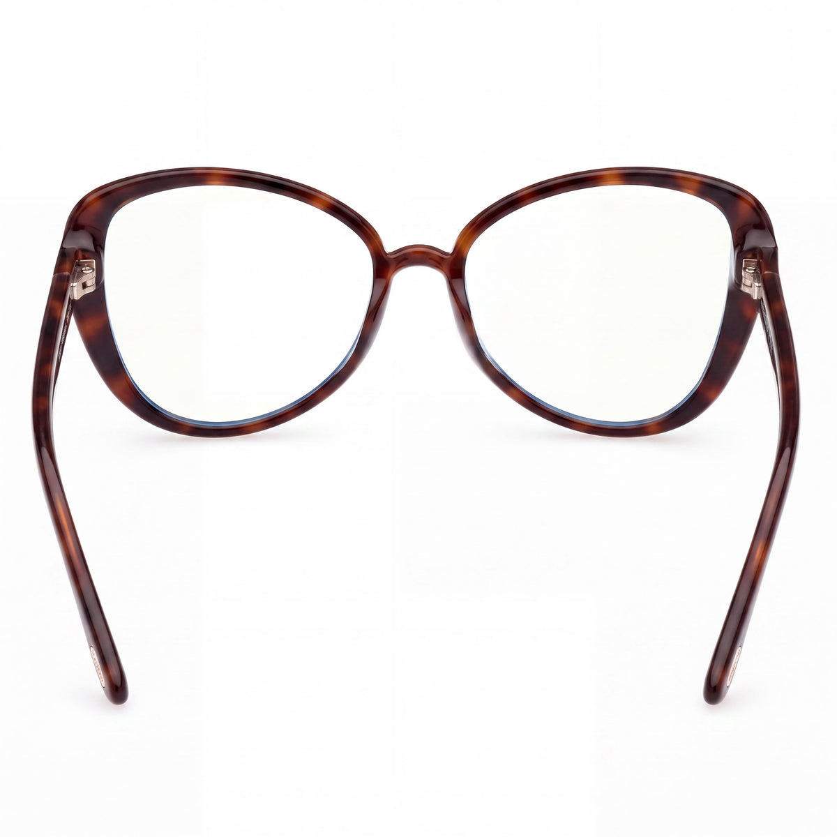 Gafas graduadas Tom Ford FT5907-B Dark Havana con forma de mariposa para mujer, 55 mm, Photo 3