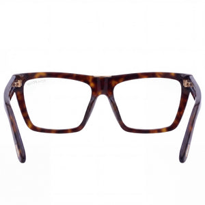 Tom Ford FT5912-B Rectangle Eyeglasses for Women — front view, Plastic
