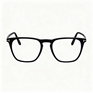 Tom Ford Ft5937-b Square Unisex Eyeglasses — front view, Plastic
