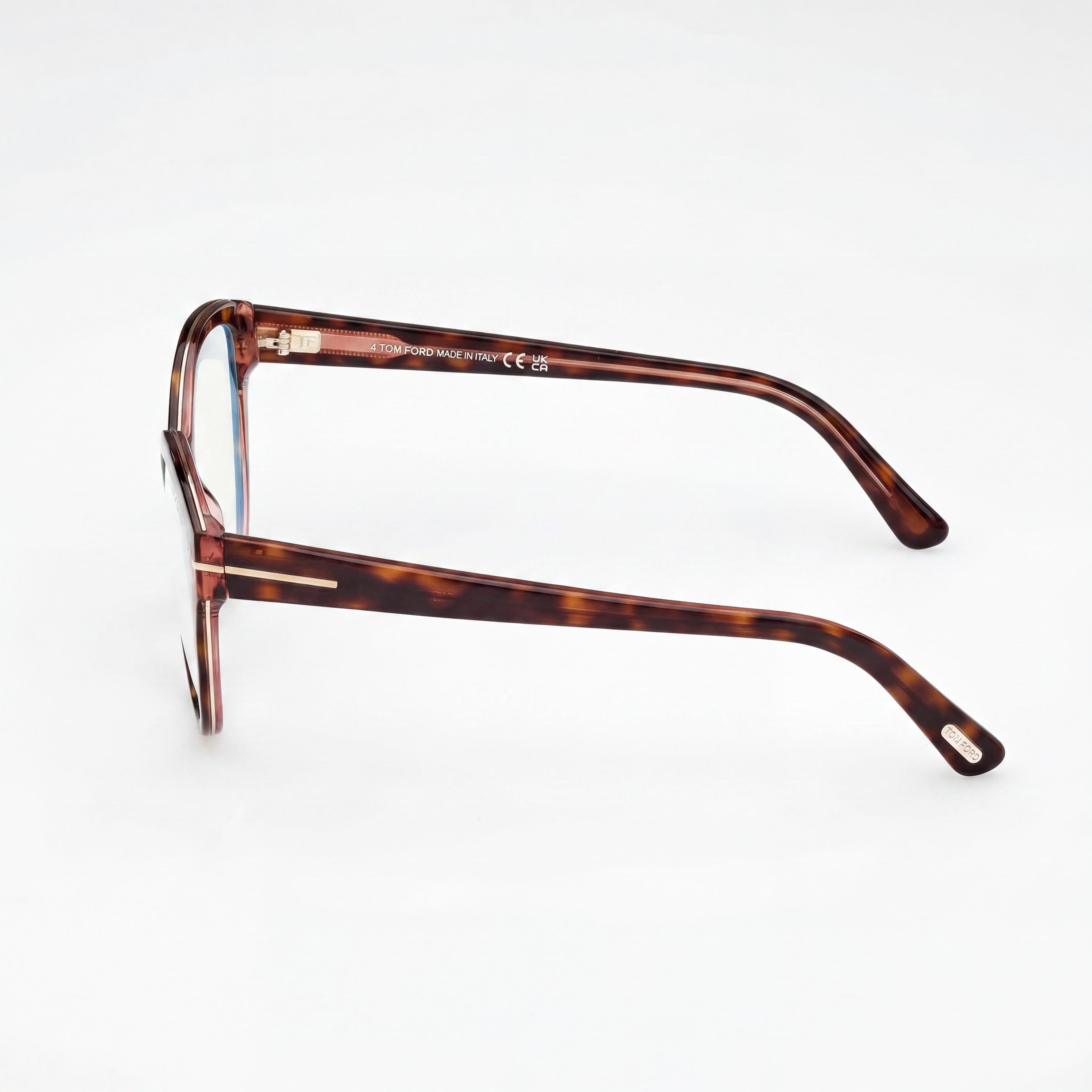 Tom Ford FT5954-B Havana Cat Eye Eyeglasses for Women, 54mm, Photo 2