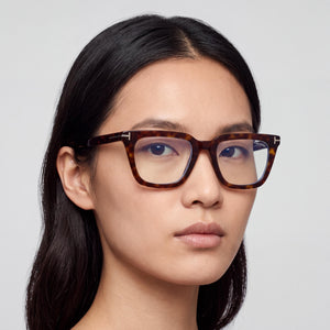 Tom Ford Ft5963-b Square Eyeglasses for Unisex — interior view, Polycarbonate demo lenses
