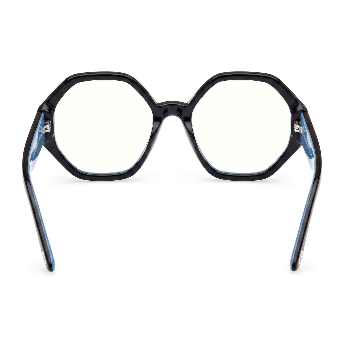 Tom Ford FT5967-B Shiny Black Geometric Eyeglasses Unisex, 53mm, Photo 4